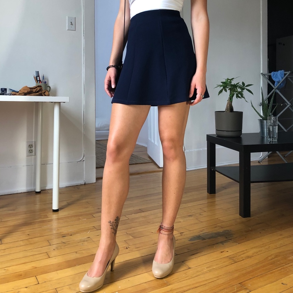 Navy skirt